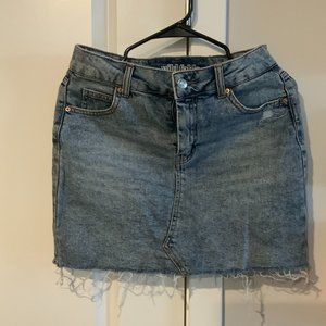 Jean mini skirt